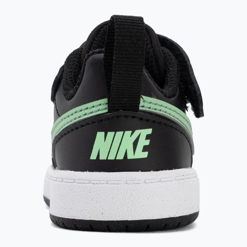 Gyermekcipő Nike Court Borough Low black/smoke grey/white/illusion green 6