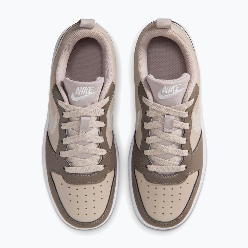 Gyermekcipő Nike Court Borough Low moon particle/cave stone/white/white 5