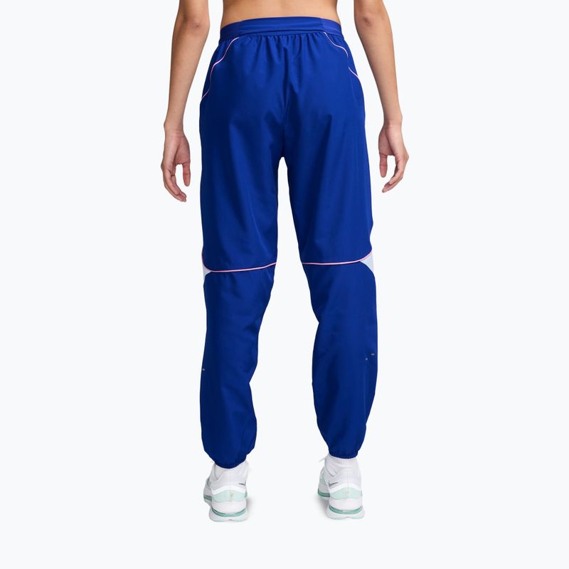 Nike Swoosh Dri-Fit női nadrág, old royal/fociszürke/rózsaszín emelkedés 2