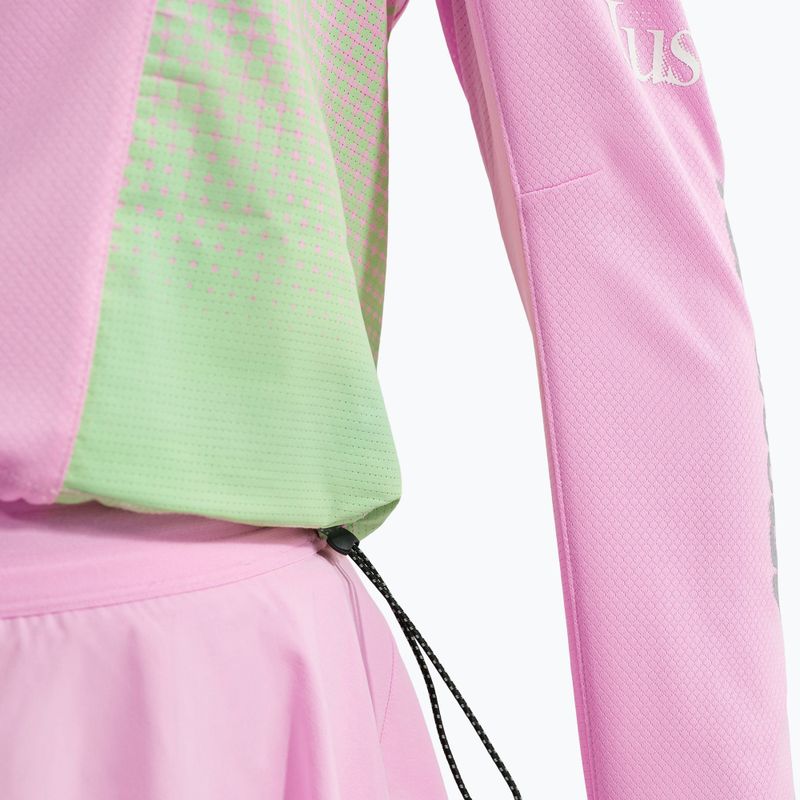 Női hosszú ujjú póló futáshoz Nike Swift Jersey Top pink rise/illusion green 6