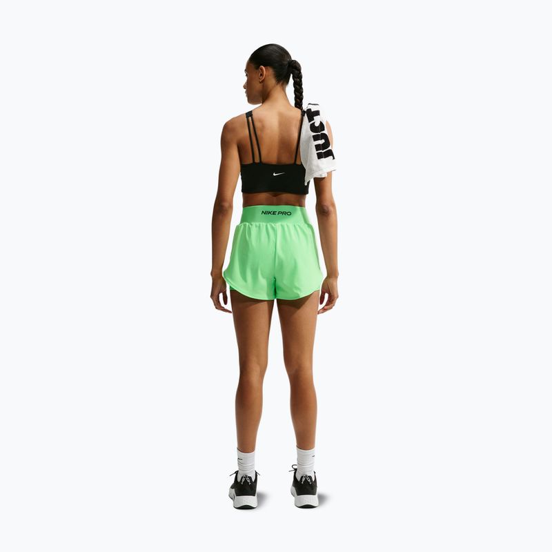 Női edző rövidnadrág Nike Pro Sculpt illusion green/black 3