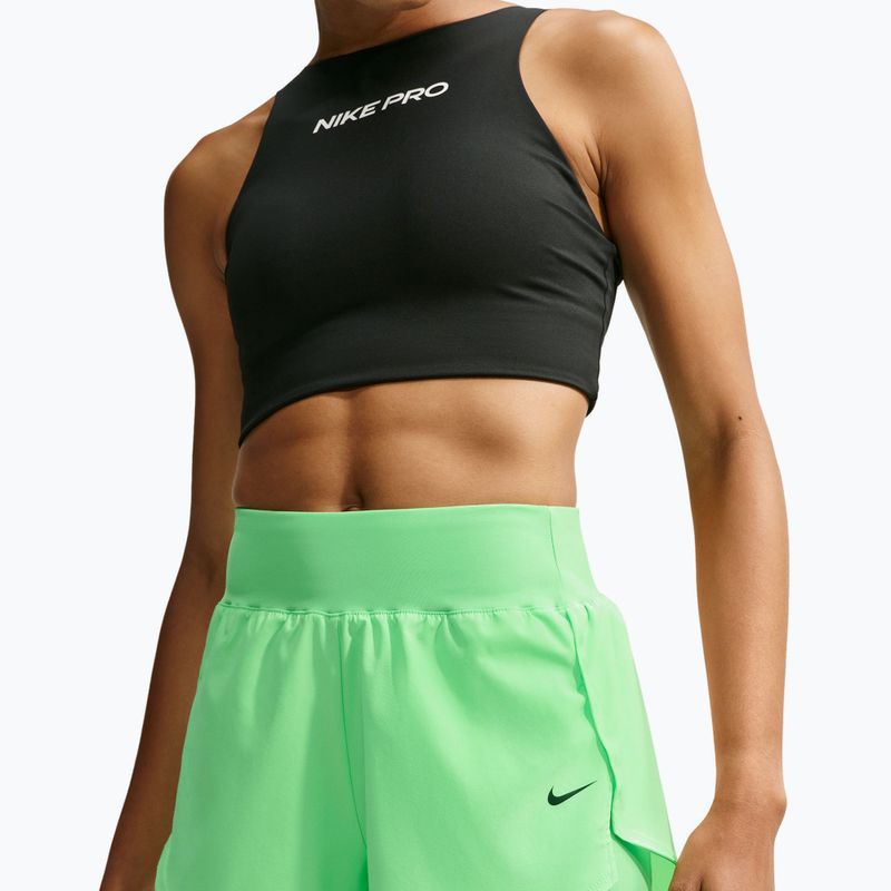 Női edző rövidnadrág Nike Pro Sculpt illusion green/black 4