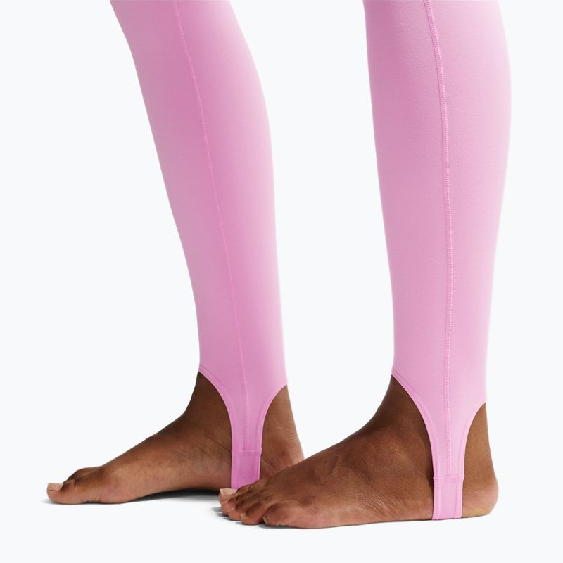 Női edzőleggingsek Nike One pink rise/white 7