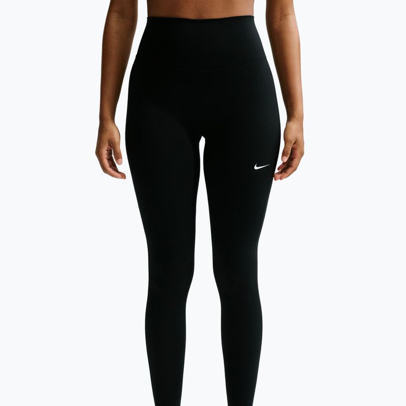 Női edzőleggingsek Nike One black/white 4