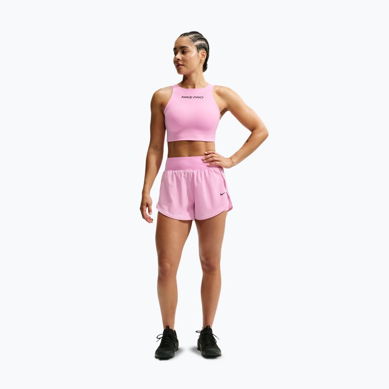 Női edző rövidnadrág Nike Pro Sculpt pink rise/black 2