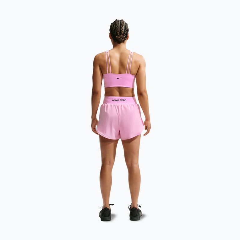Női edző rövidnadrág Nike Pro Sculpt pink rise/black 3