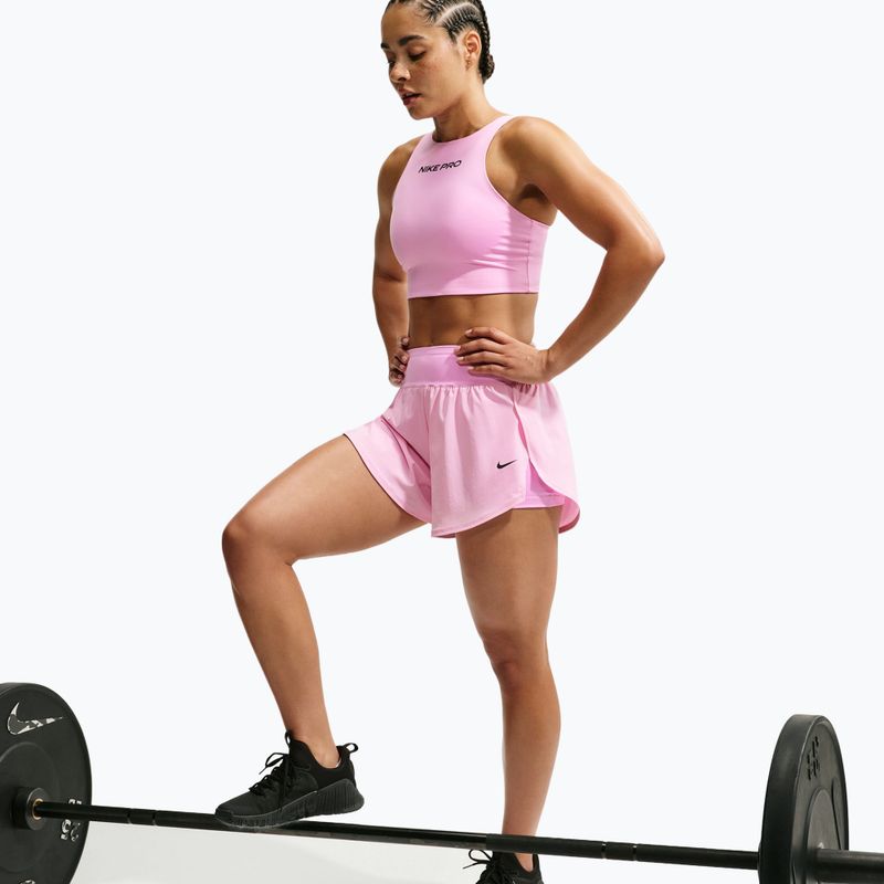 Női edző rövidnadrág Nike Pro Sculpt pink rise/black 6