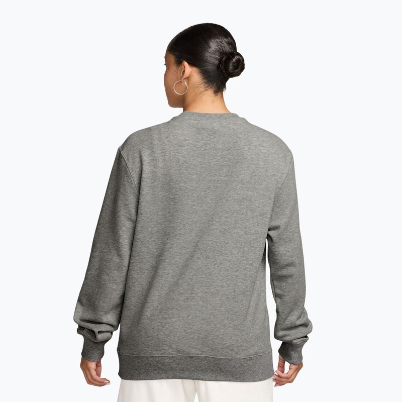 Női pulóver Nike Studio Fleece Lightweight dark grey heather/sail 2