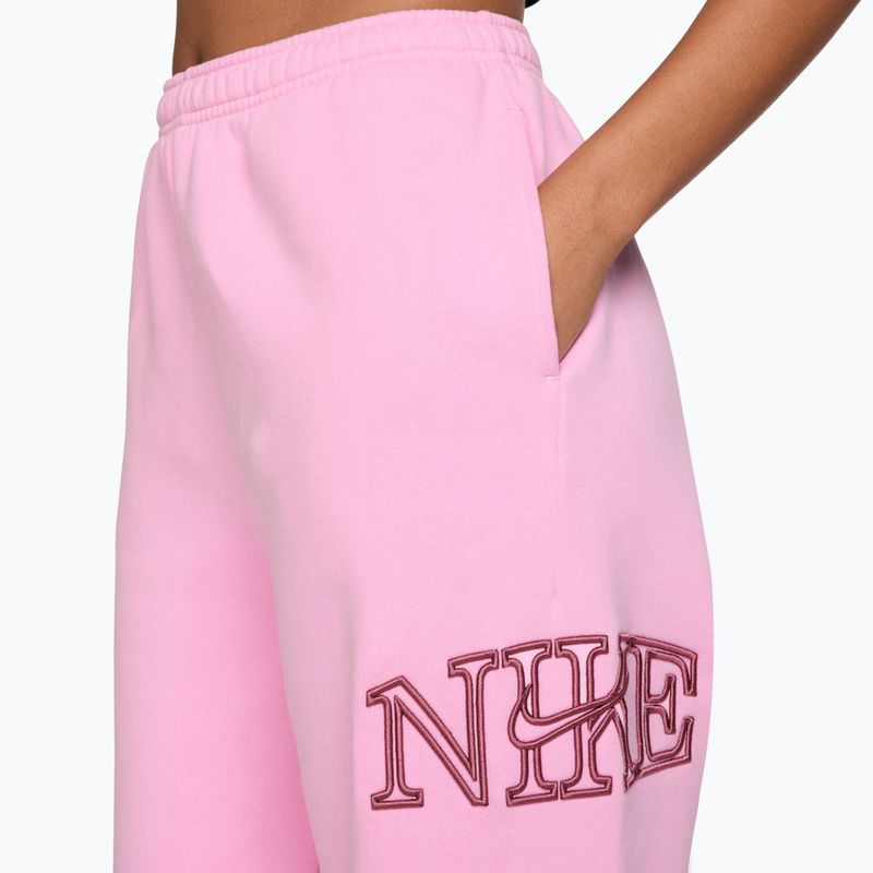 Női nadrág Nike Studio Fleece pink rise/pink smoke 3