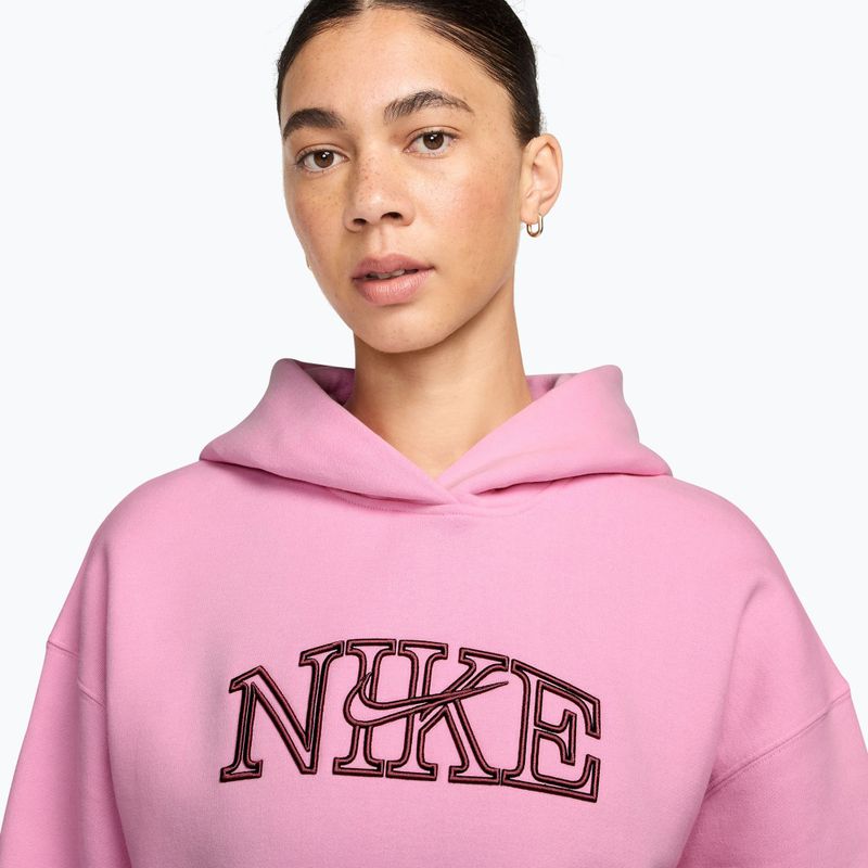Női pulóver Nike Studio Fleece pink rise/pink smoke 3