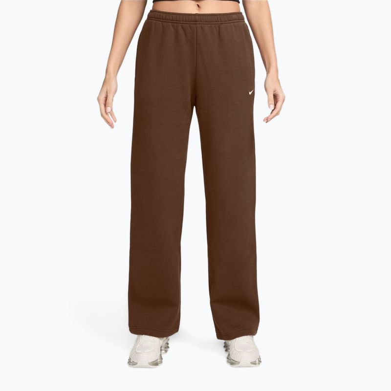 Női nadrág Nike Studio Fleece cacao wow/sail
