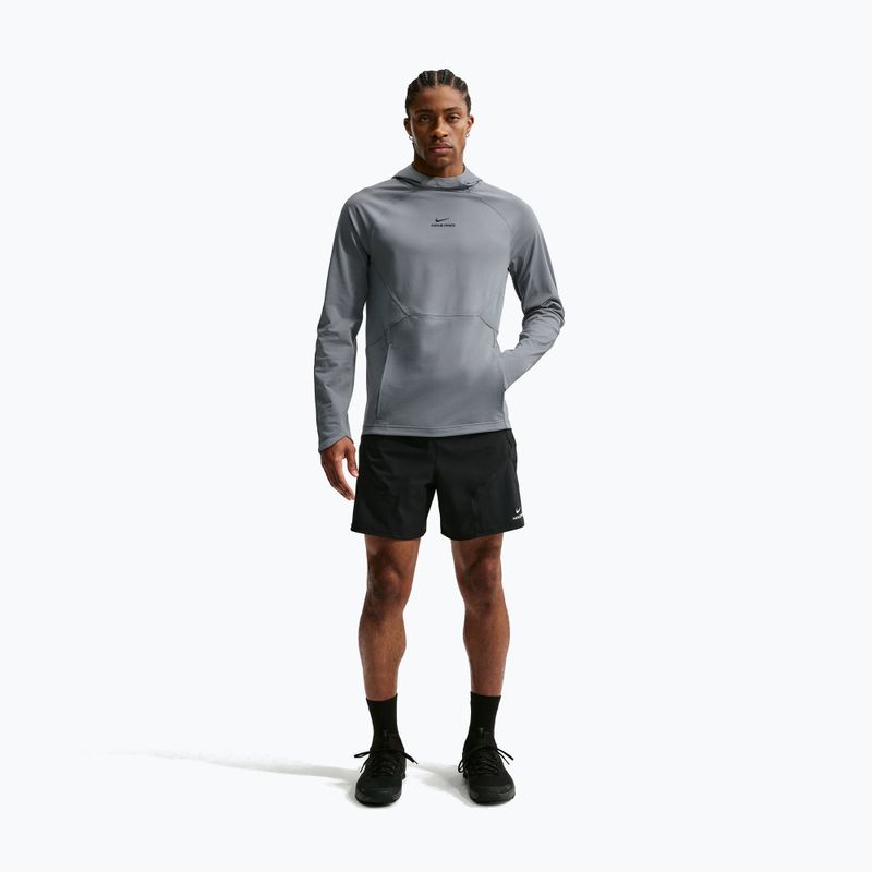 Férfi edzőpulóver Nike Pro smoke grey/black 2