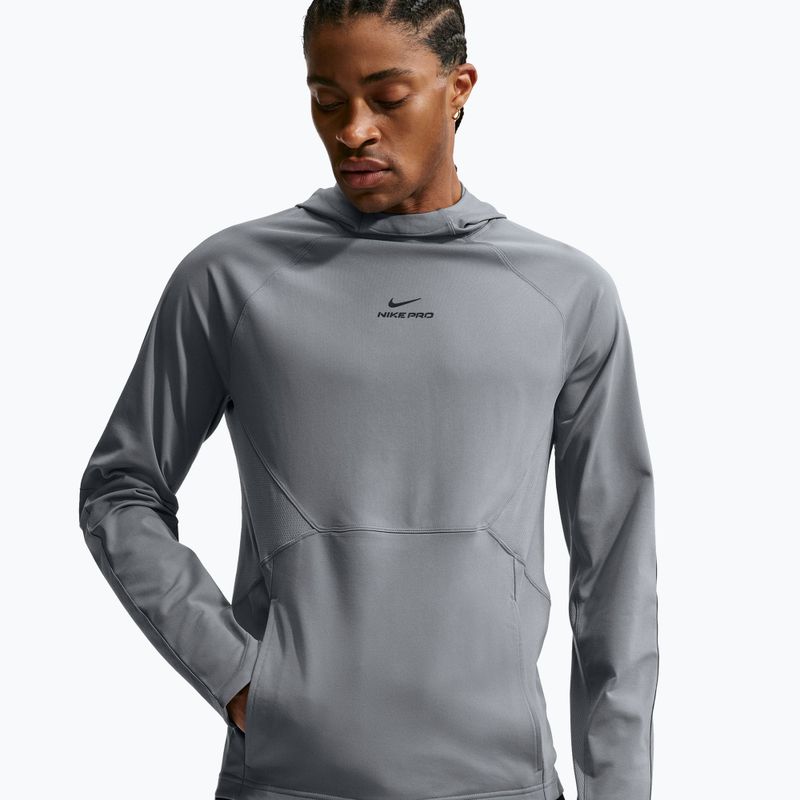 Férfi edzőpulóver Nike Pro smoke grey/black 4