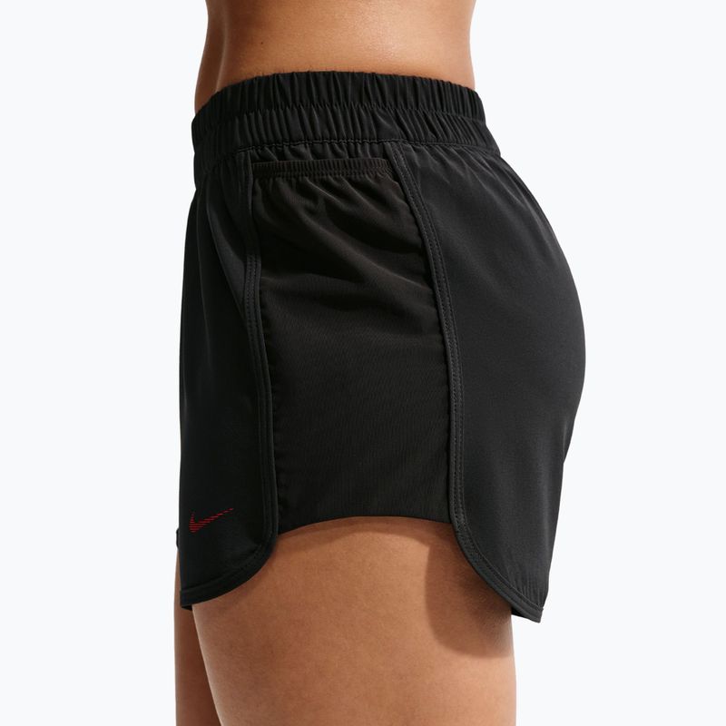 Női edző rövidnadrág Nike One black/black/university red 5