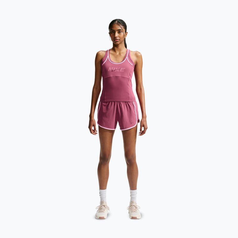 Női edző póló Nike One pink smoke/pink rise/mystic dates/white 2