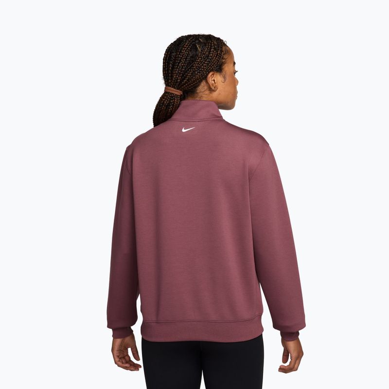 Női edzőpulóver Nike Studio Fleece Sport pink smoke/mystic dates/white 2
