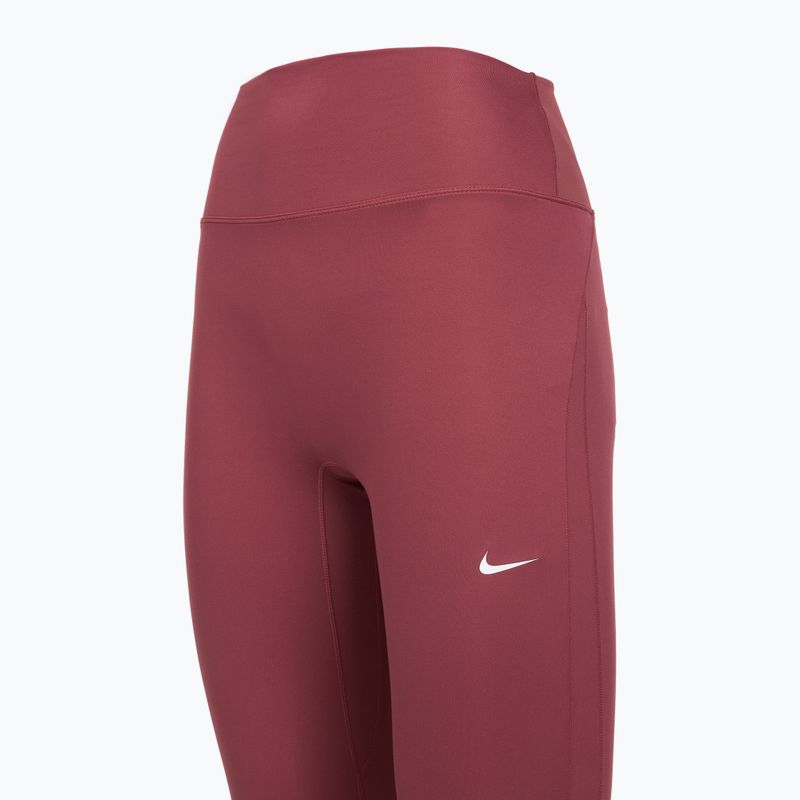 Női leggingsek Nike One pink smoke/pink smoke/pink rise/white 9