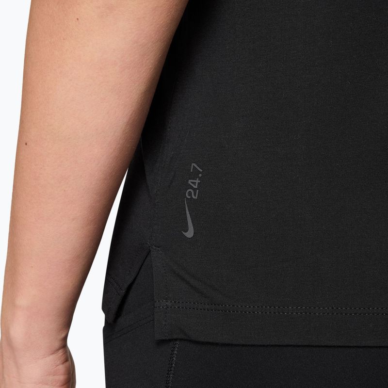 Női edző póló Nike 24.7 ImpossiblySoft Light black/dark smoke grey 3