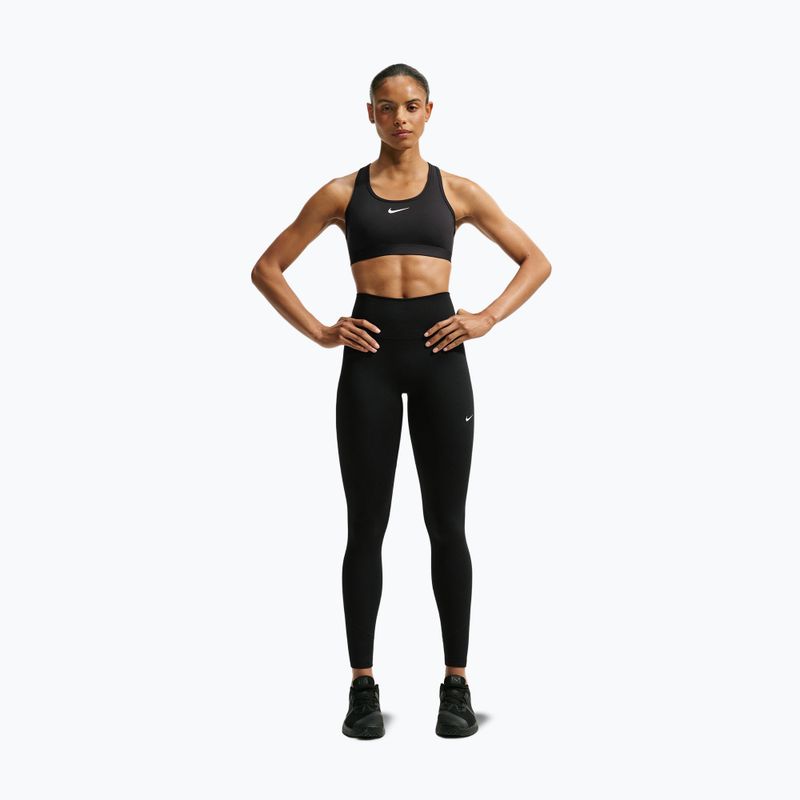Női leggingsek Nike One black/black/university red/white 2