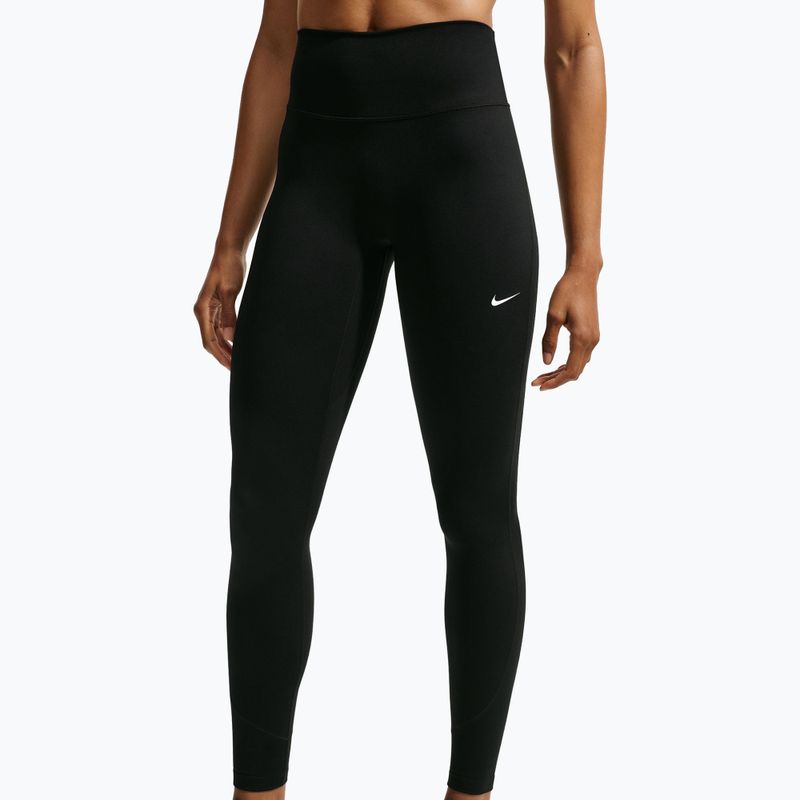 Női leggingsek Nike One black/black/university red/white 4