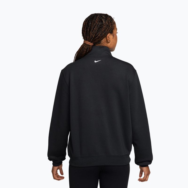 Női edzőpulóver Nike Studio Fleece Sport black/university red/white 2
