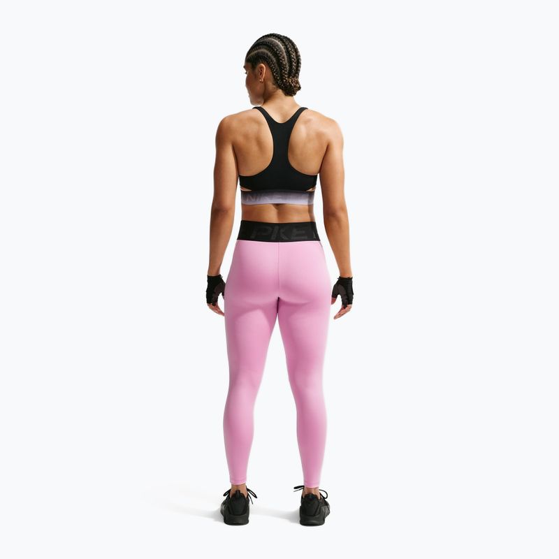 Női edzőleggingsek Nike Pro Sculpt High-Waisted 7/8 pink rise/black/black 3