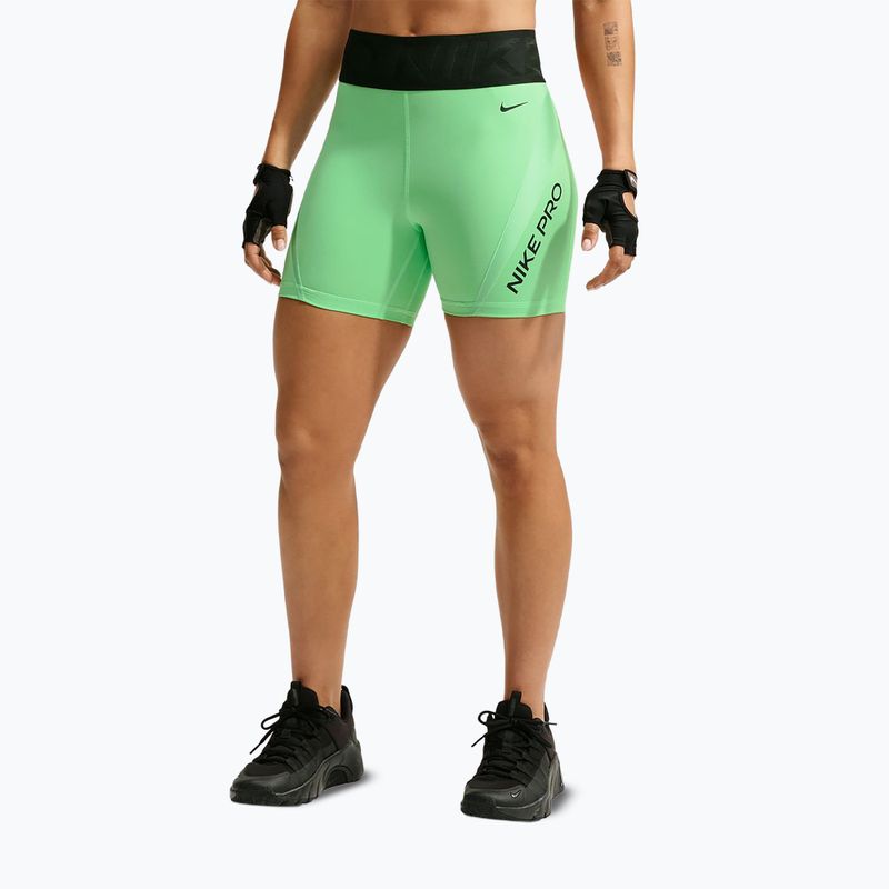 Női edző rövidnadrág Nike Pro Sculpt illusion green/cucumber calm/black/black 7
