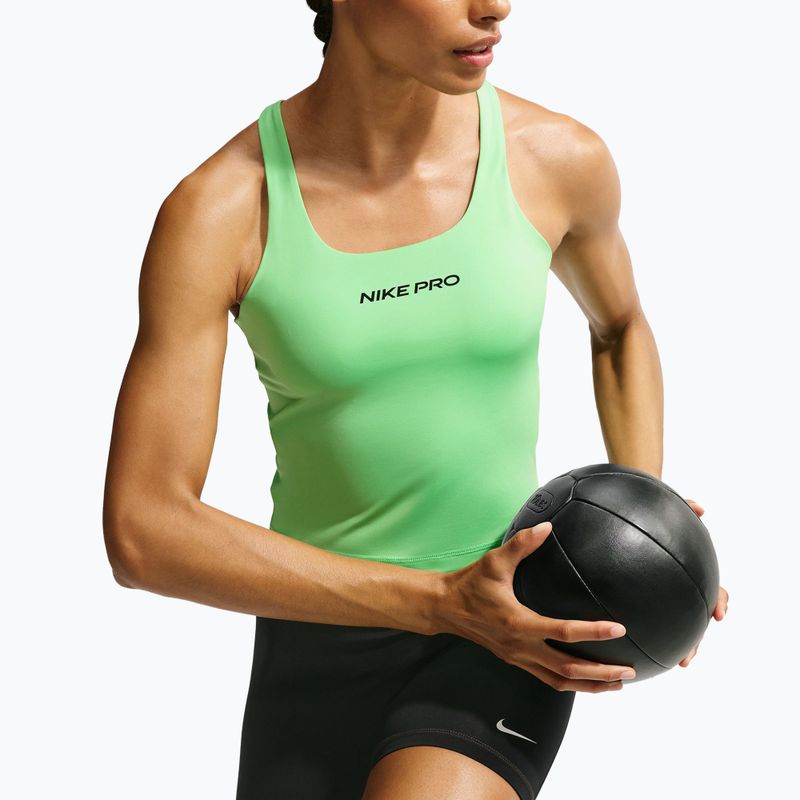 Női edző póló Nike Pro Sculpt illusion green/cucumber calm/black 5