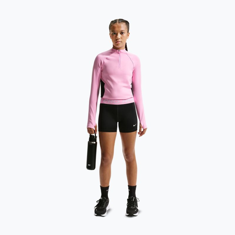 Gyerek rövidnadrág Nike Pro black/pink rise/white 2
