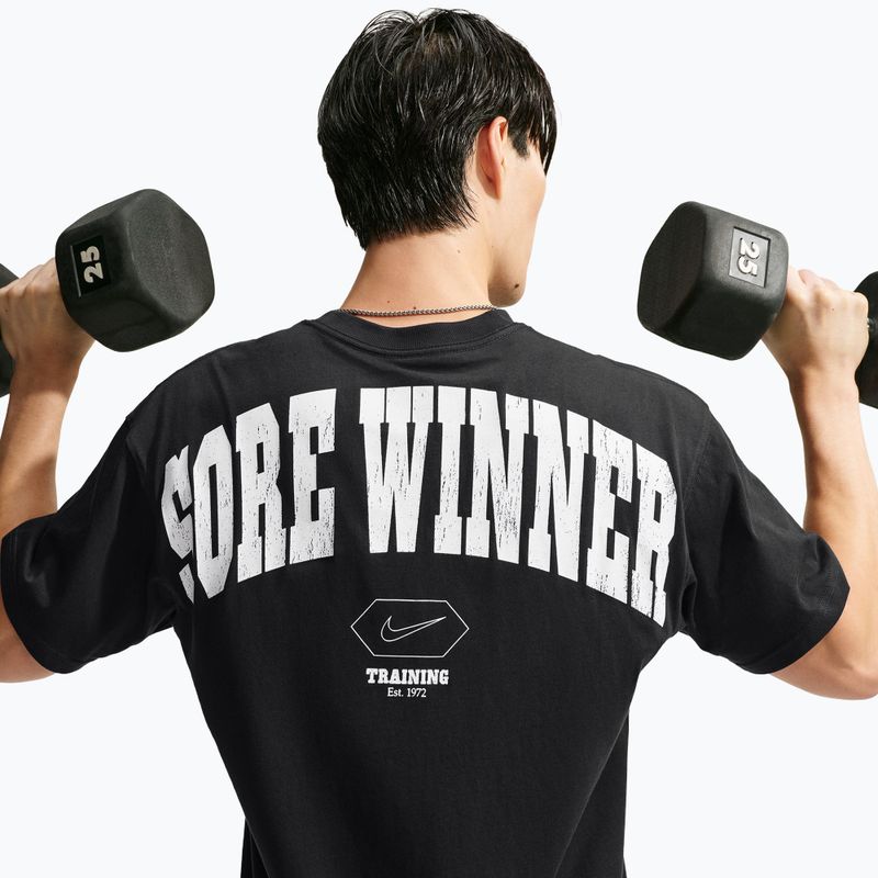 Férfi edző póló Nike Training black/white 5