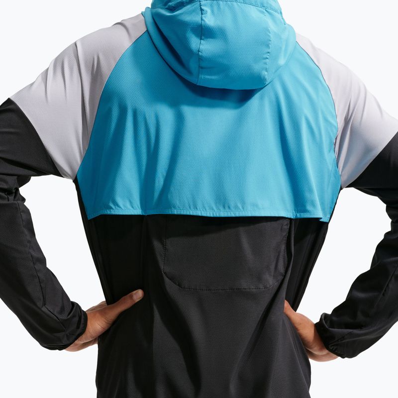 Férfi futókabát Nike Impossibly Light Windrunner black/light current blue/wolf grey 5