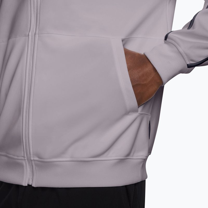Férfi tenisz pulóver Nike Court Heritage silver lilac/gridiron 3