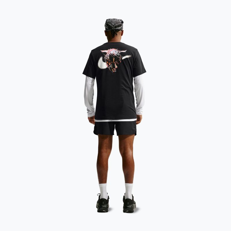 Férfi futó póló Nike Dri-Fit Graphic black/white 2