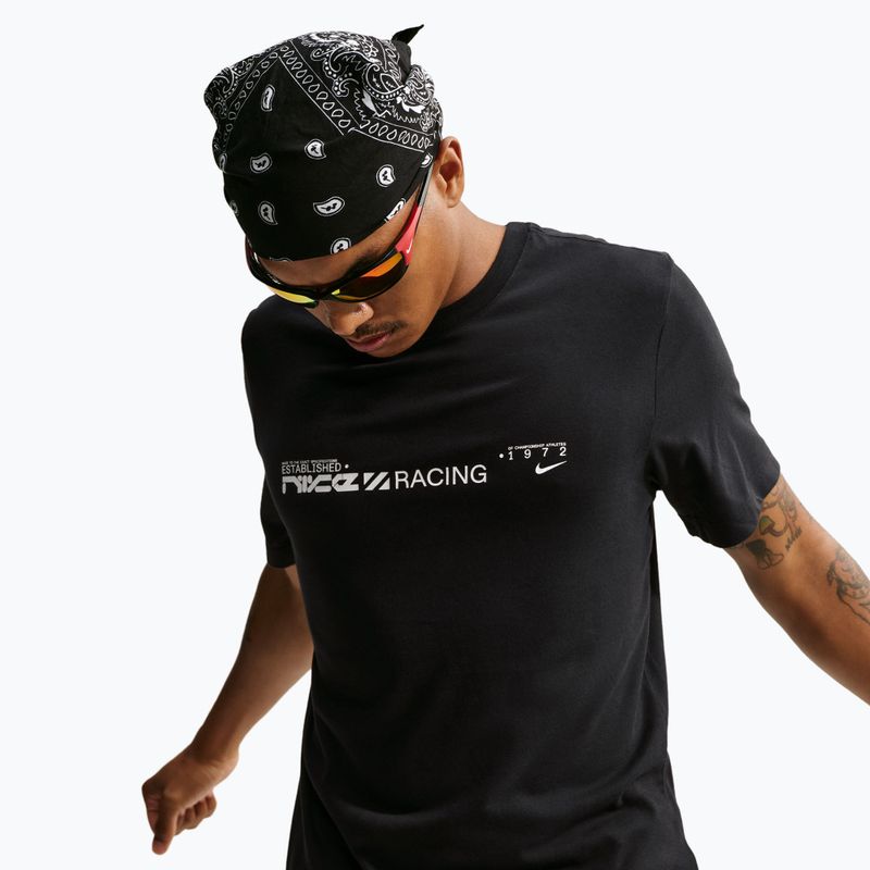 Férfi futó póló Nike Dri-Fit Graphic black/white 3