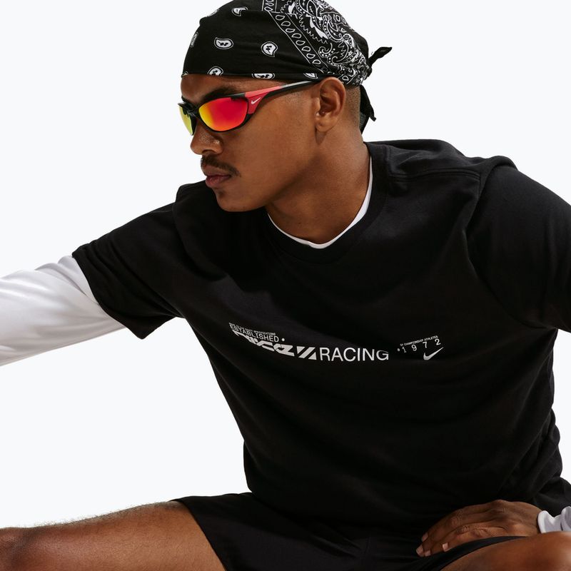 Férfi futó póló Nike Dri-Fit Graphic black/white 4