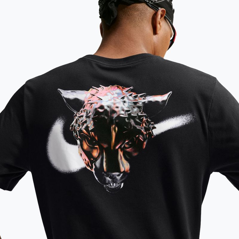 Férfi futó póló Nike Dri-Fit Graphic black/white 5
