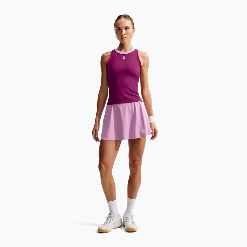 Teniszszoknya Nike Court Advantage orchid/white 2