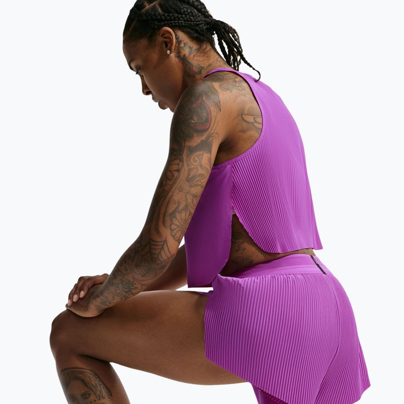 Női futó póló Nike AeroSwift Dri-Fit ADV vivid purple/purple pulse 5