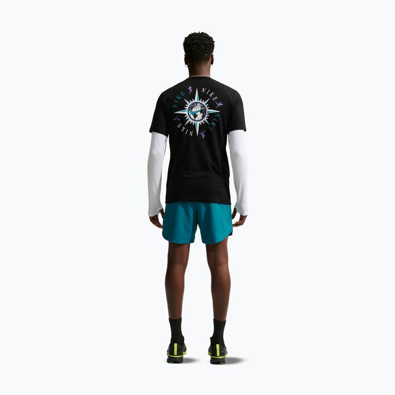 Férfi futó póló Nike Dri-Fit Graphic black/action grape 3