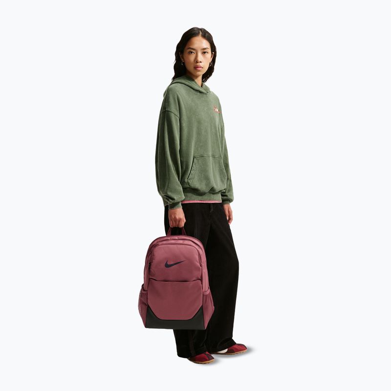 Hátizsák Nike Brasilia 24 l pink smoke/black/gridiron 11