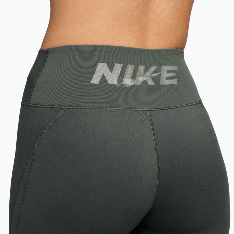 Női leggingsek Nike One camo green/camo green/jade horizon/white 3
