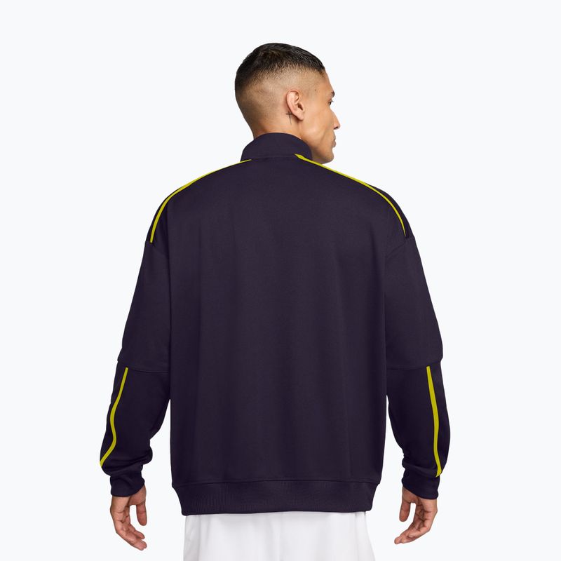 Férfi tenisz pulóver Nike Court Heritage purple dynasty/lemon venom 2