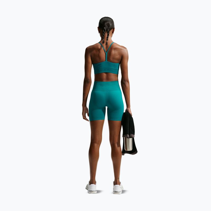 Női rövidnadrág Nike Pro Seamless High-Waisted Biker 5" bright spruce 3
