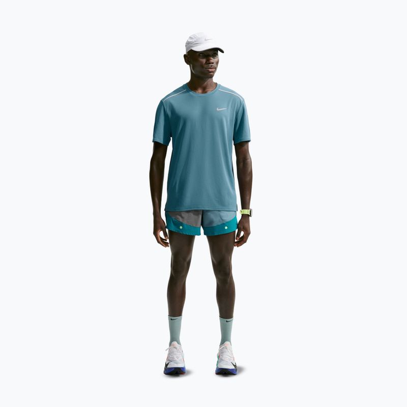 Férfi futó póló Nike Miler Dri-Fit UV smokey blue 2