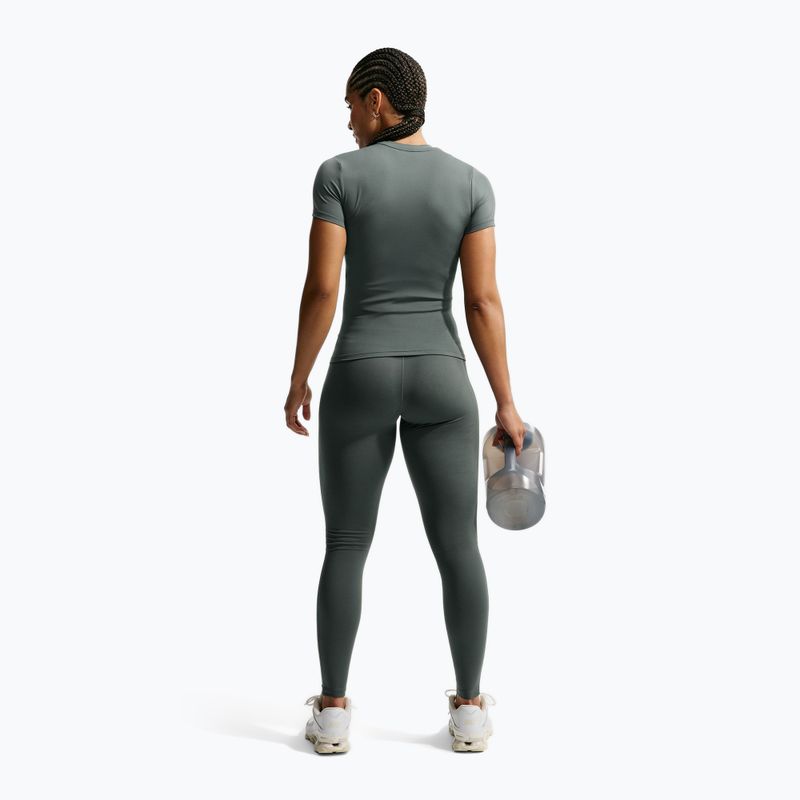 Női leggingsek Nike One Seamless Front High-Waisted camo green/white 3