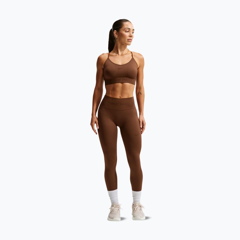 Női leggingsek Nike Pro Seamless High-Waisted 7/8 cacao wow 2