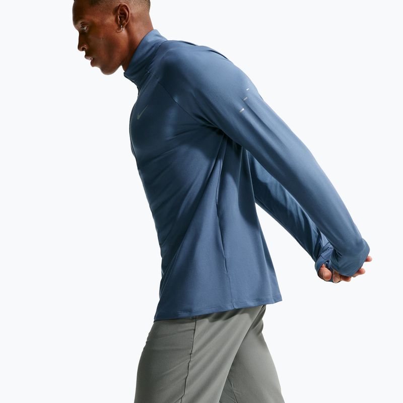 Férfi futópulóver Nike Stride 1/4 Zip Dri-Fit new slate 5