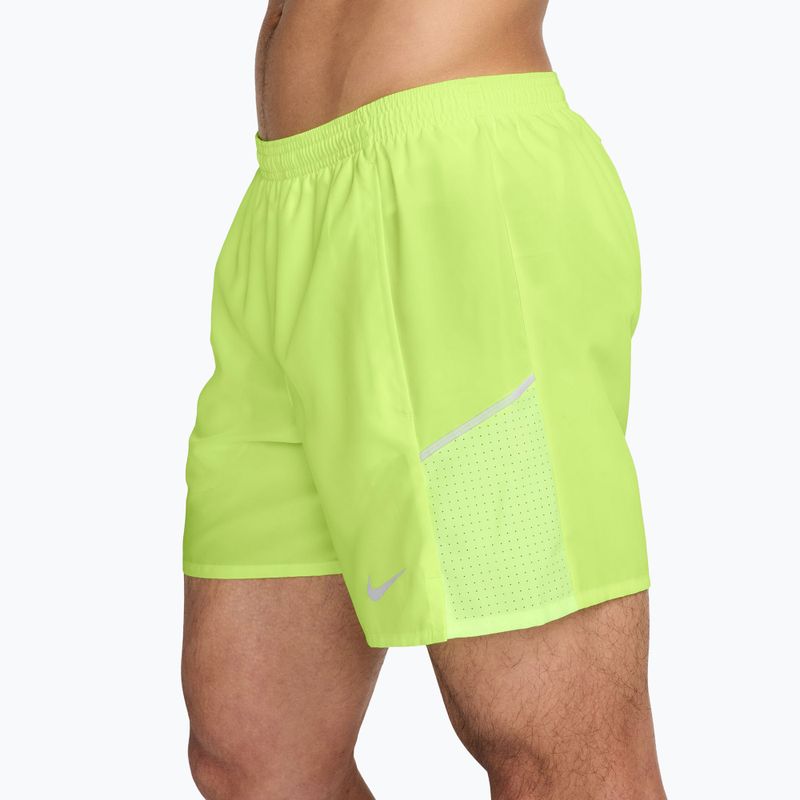 Férfi rövidnadrág Nike Miler Dri-Fit Brief Lined 5" light lemon twist 3
