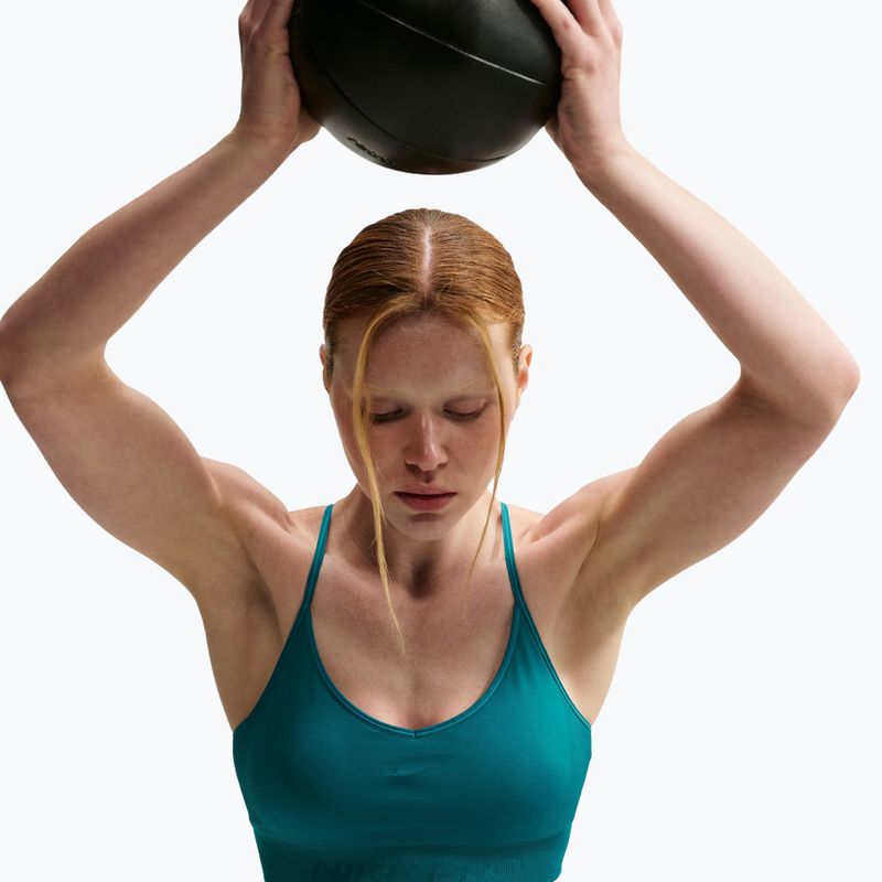 Női melltartó edzésre Nike Pro Seamless Light Support Sports Bra bright spruce 4