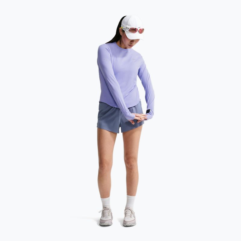 Női hosszú ujjú póló futáshoz Nike Swift Dri-FIT UV LS purple pulse 2